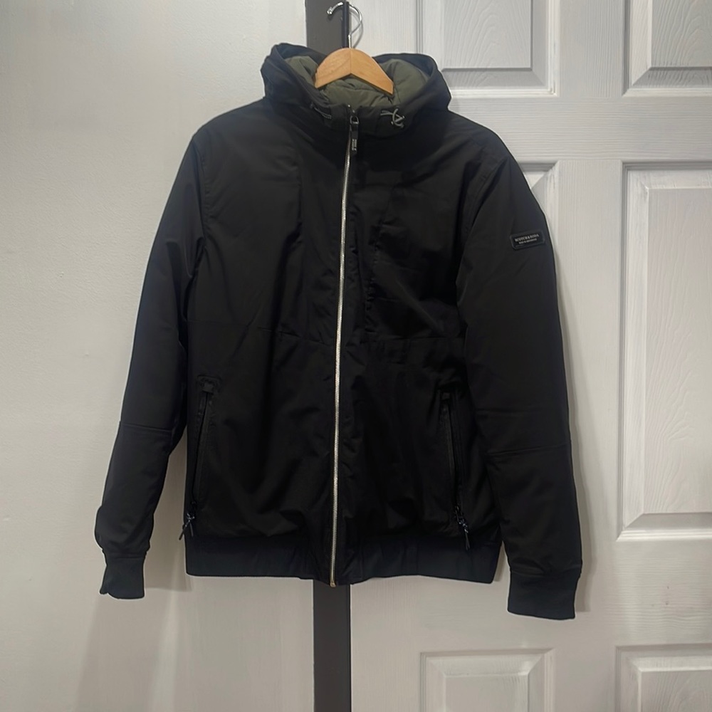 Scotch & Soda hooded bomber jacket